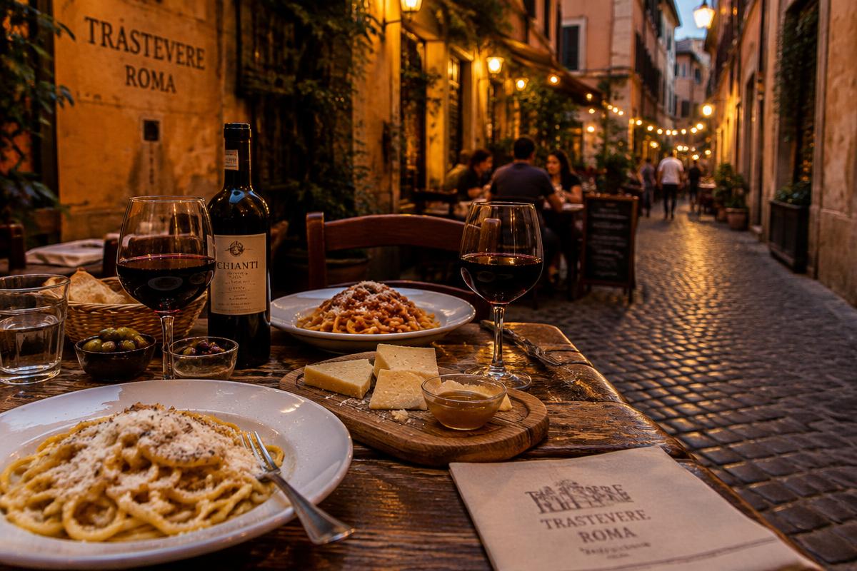 Trastevere Food & Wine Evening Tour